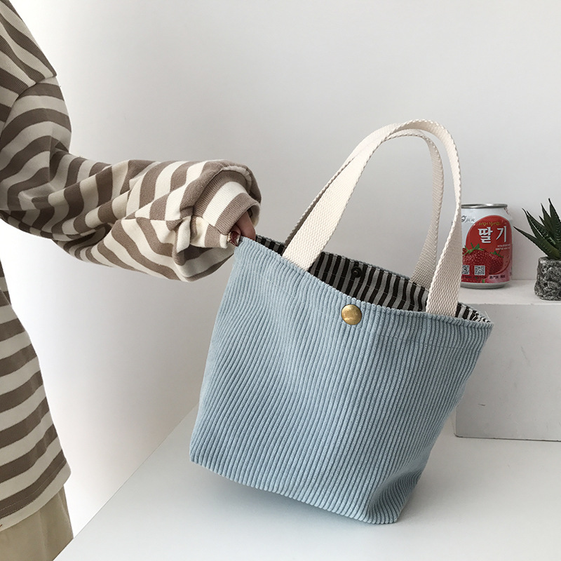 Meal Prep Bag - Piccola borsa da pranzo in velluto