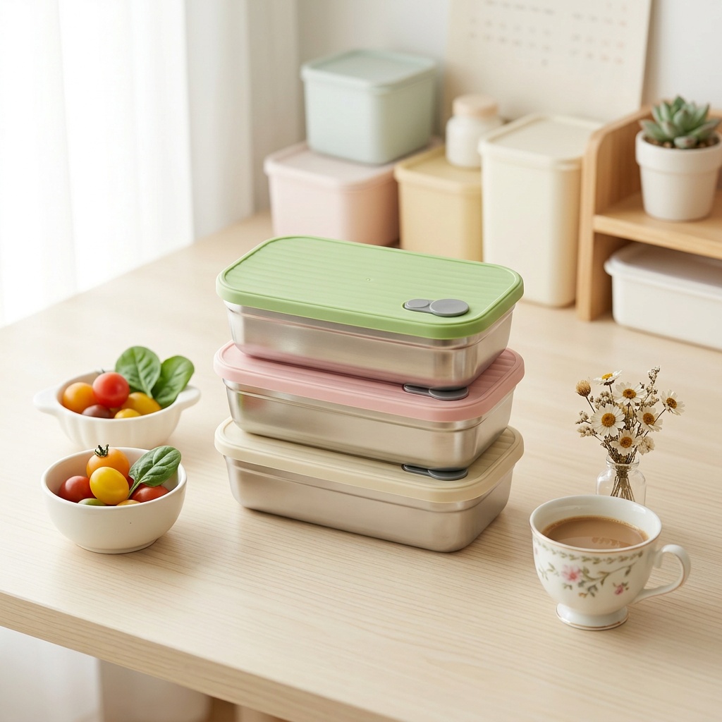 Meal Prep Ideas - Contenitore per Pranzo in Acciaio Inox,