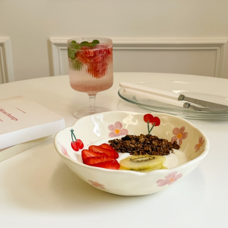 Meal Prep Bowl - Flower Ins ciotola in ceramica irregolare
