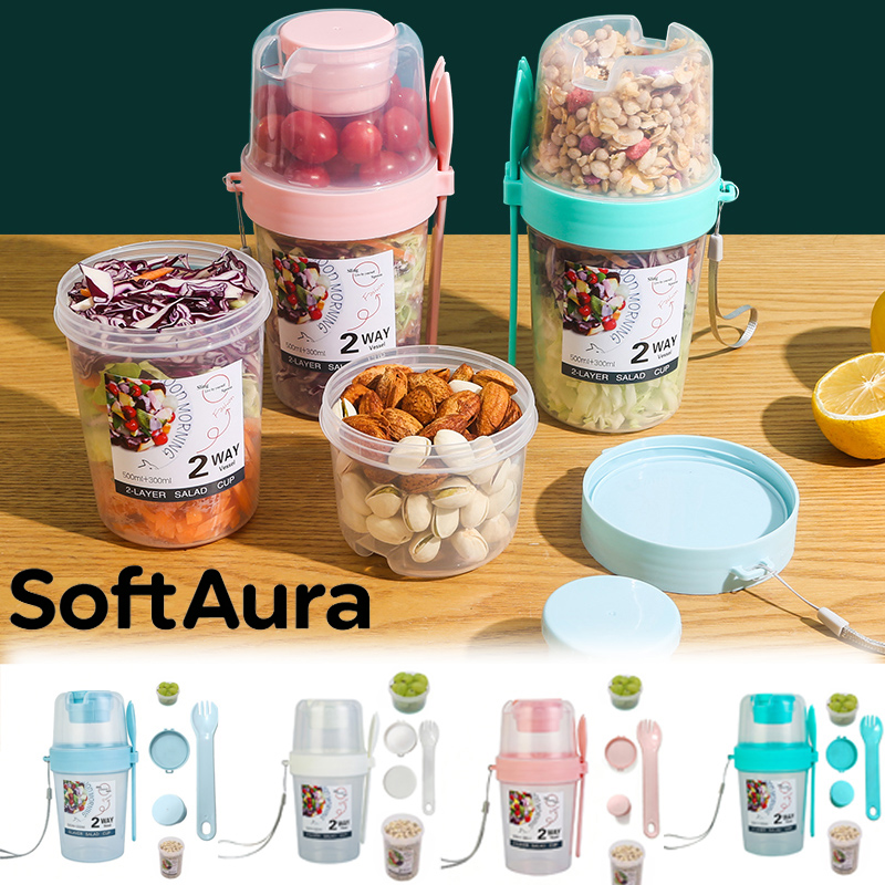 Meal Prep Bowl - SoftAura Breakfast On The Go Cups: