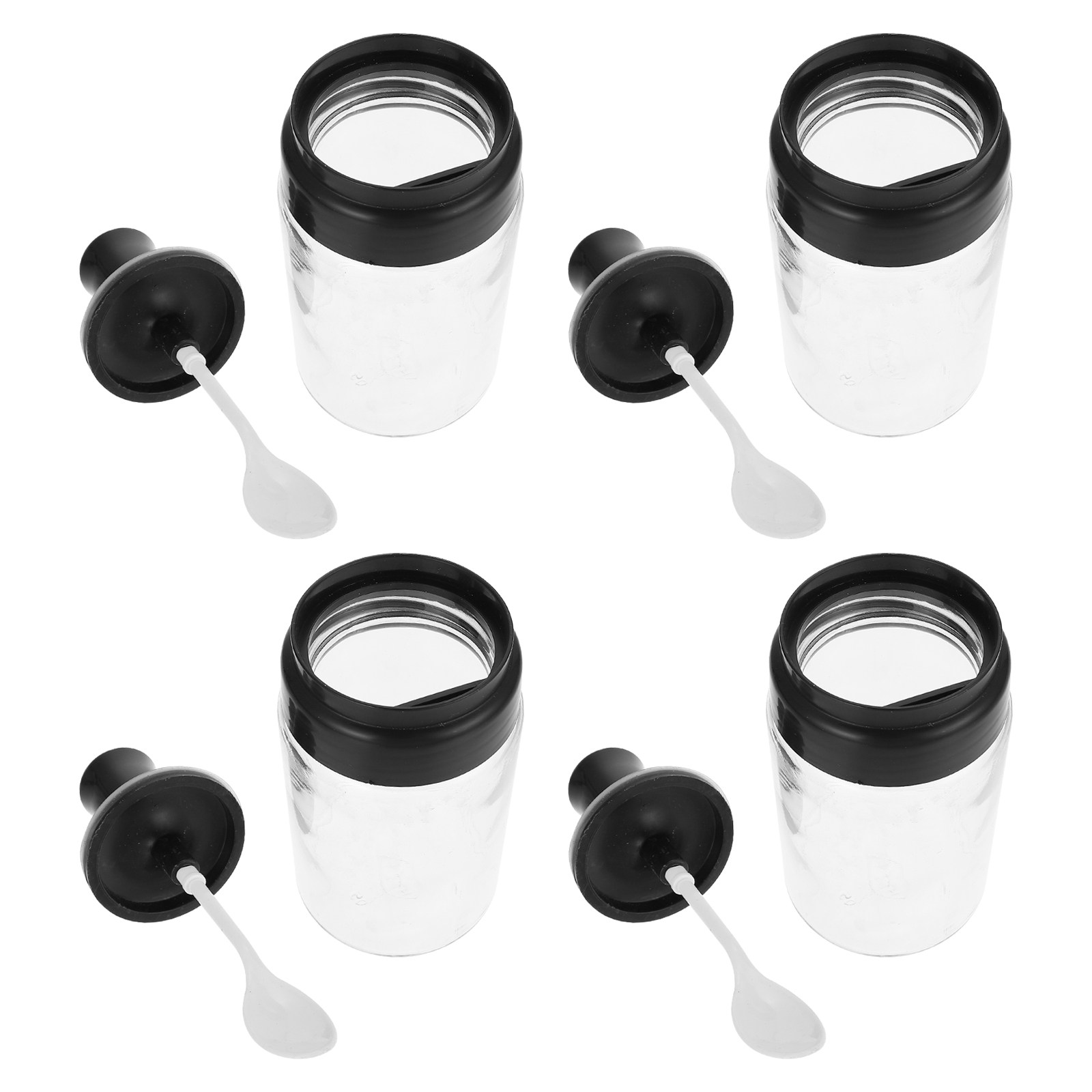 Meal Prep Glass - Set di 4 Barattoli in Vetro