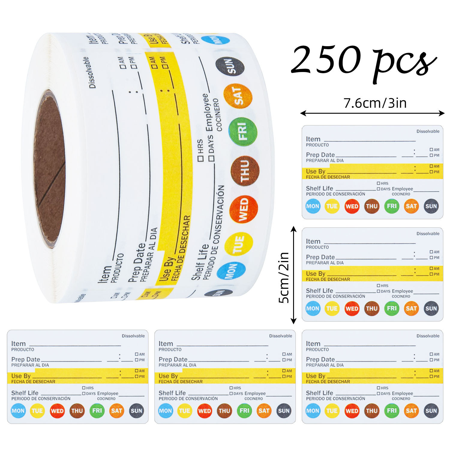 250 Pezzi/Rotolo Etichette Ade - Meal Prep Chef recensione e prezzo