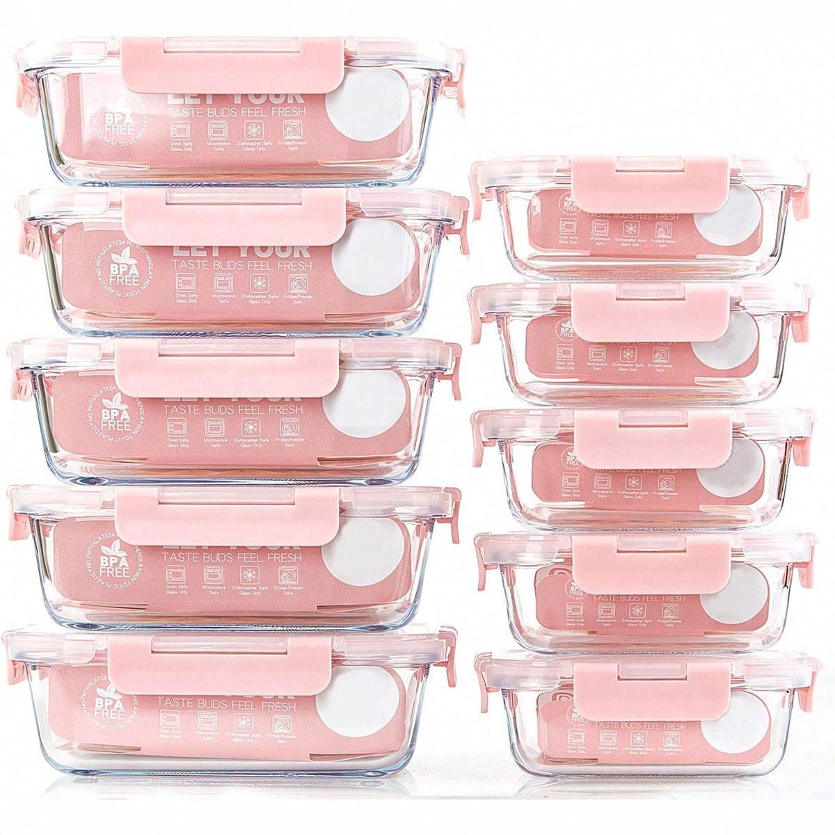 Confezione da 10 contenitori i - Meal Prep Glass recensione e prezzo