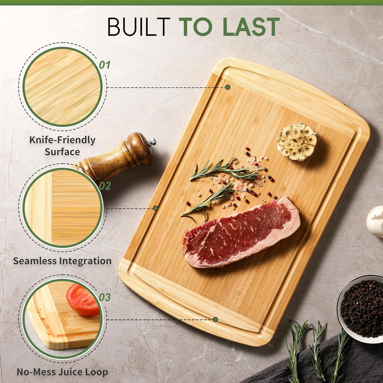 Grande tagliere in bambù per l - Meal Prep Juice recensione e prezzo