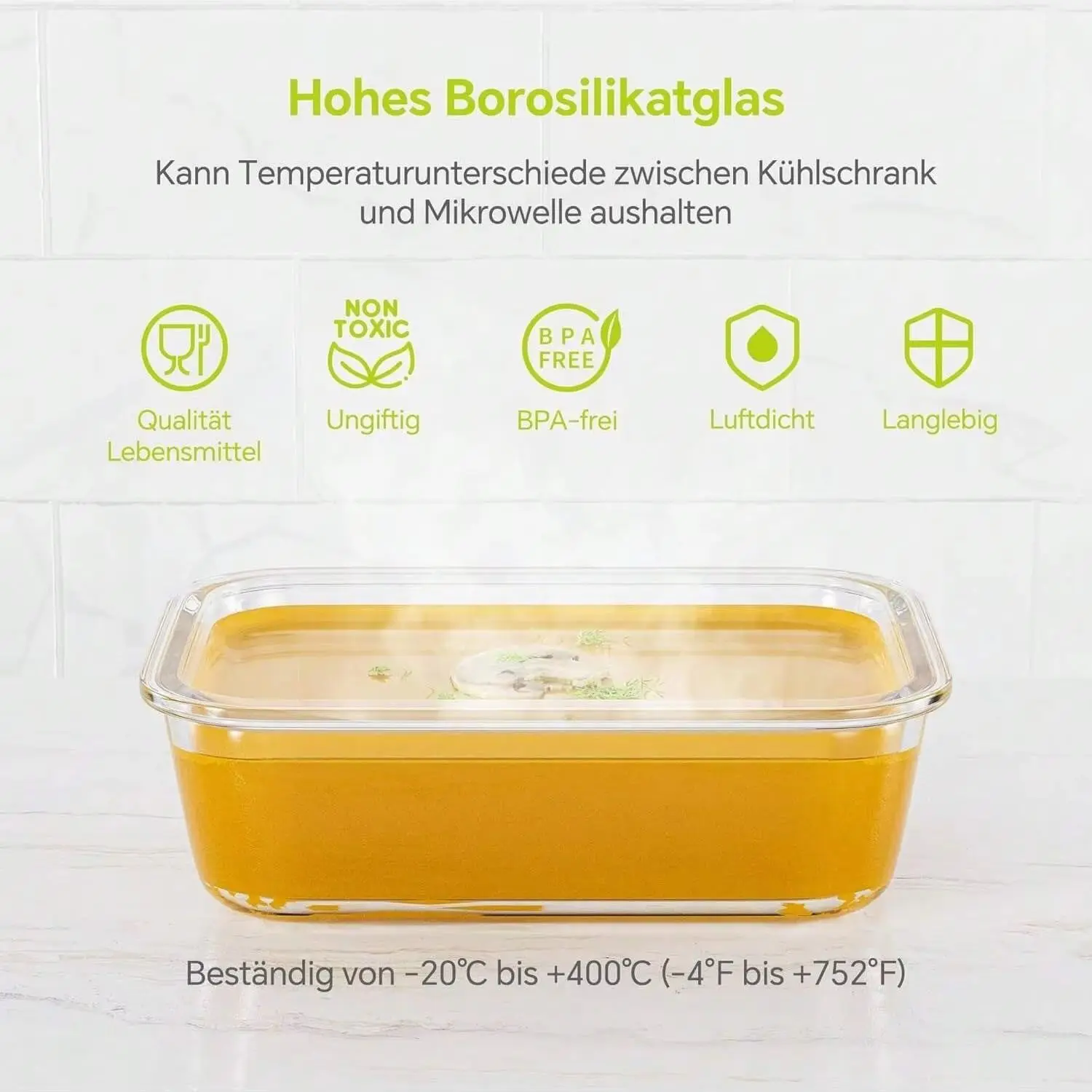 Contenitore per alimenti yesGl - Meal Prep Glass recensione e prezzo